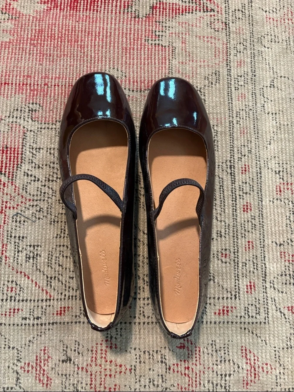 NWOT Madewell Greta Ballet Flat in Patent Leather (Dark Plum/9.5) - Picture 1 of 6